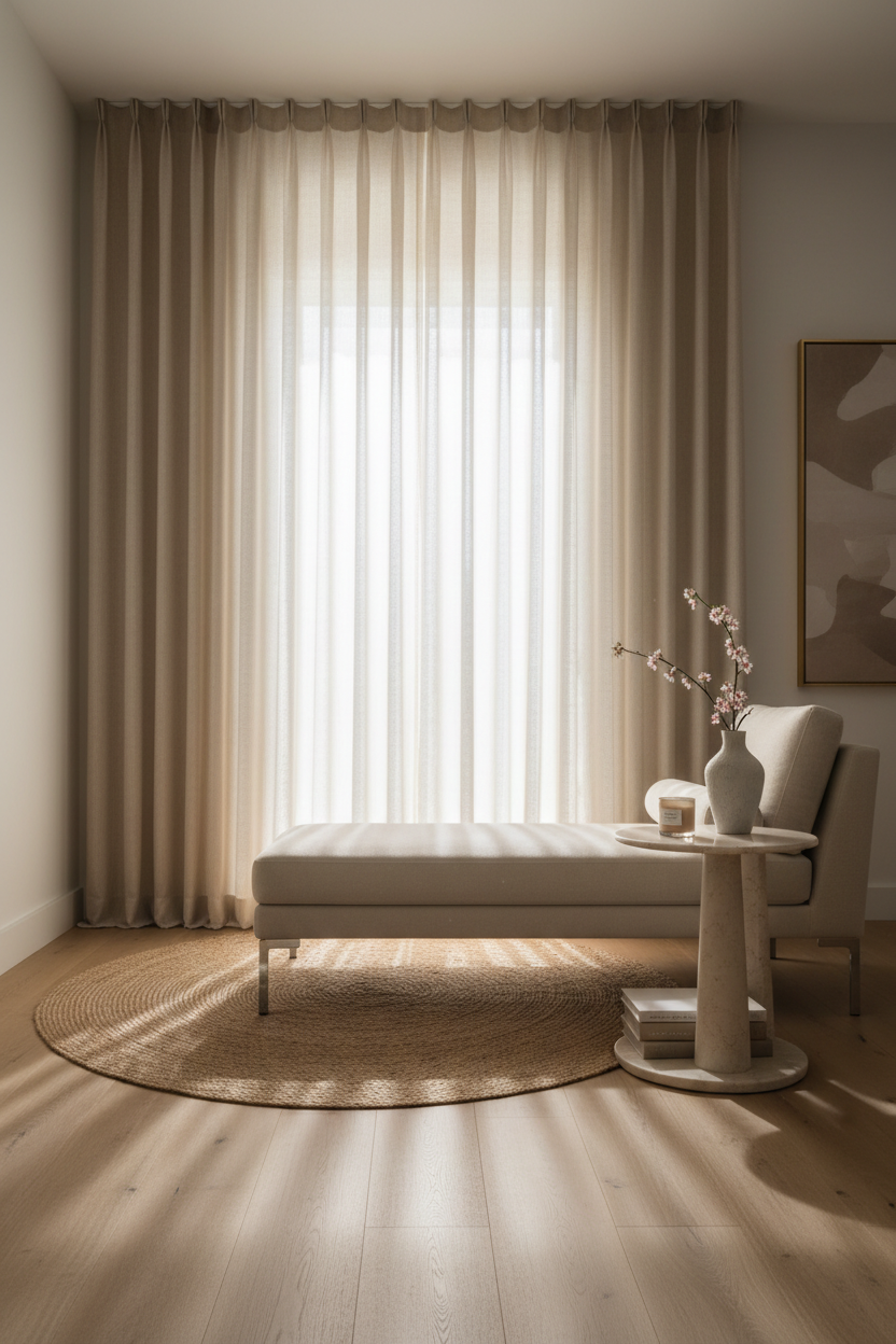 Made to measure window treatment example